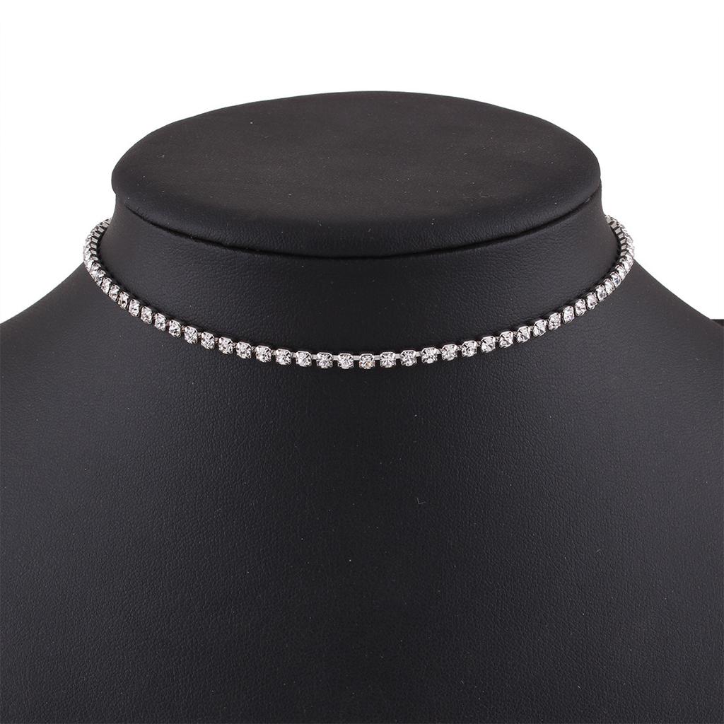 Simple temperament diamond necklace, female collarbone necklace, neck chain choker hot-selling single product