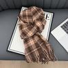New Korean Atmosphere Premium Plaid Scarf Female Autumn and Winter Student Couple Warm Scarf Male