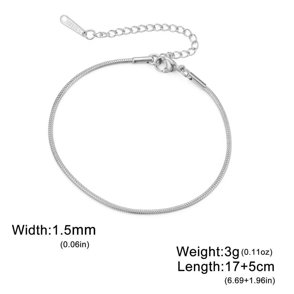 Stainless Steel Gold Color Bracelet Twist Figaro Cuban Chain Bracelets Women Trendy Minimalist Jewelry Gifts