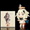 6pcs Genshin Impact Paimon Ganyu Ver Girl Anime Figure Hard Pvc Action Anime Model Toys Collection Dolls Gifts