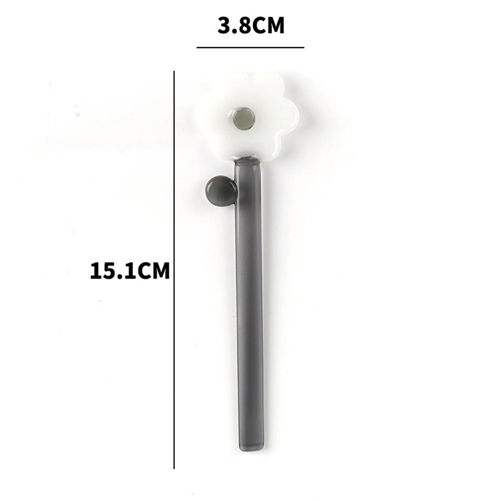 Glass Coffee Scoops With Long Handle Colorful And Cute Teaspoon Kitchen Accessories Milk Dessert Ice Cream Spoon