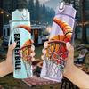 1PC Basketball Sport Theme 750ml Color Plastic Sports Water Bottle Leakproof Flip Straw Lid Suitable for Sports Office Home Use