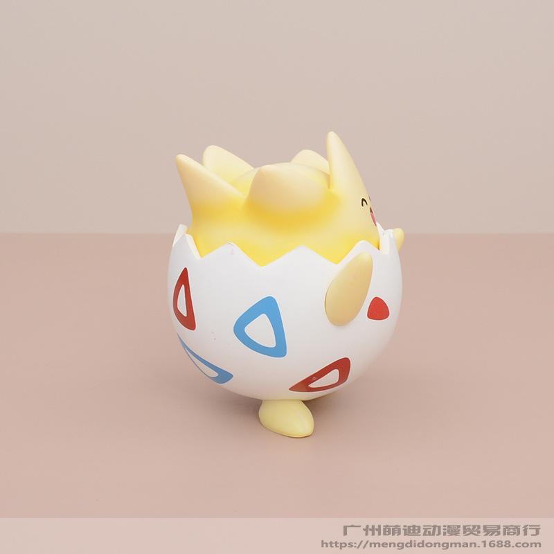 Kawaii Pokemon Happy Togepi Anime Figure Car Desktop Ornament Cute Model Doll Boys And Girls Toys Surprise Gift Collectible