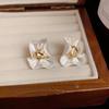 Irregular Petals Red Color Flowers Stud Earrings For Women Exquisite Simple  Sweet Personality Temperament Jewelry