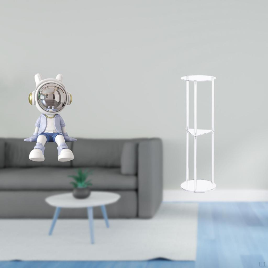 Nordic Astronaut Sculpture Ornament for Bookshelf Entrance Living Room Home Decor with Clear Acrylic