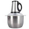 Food Processor Stainless Steel 4L High Capacity with 5 Blades Electric Food Chopper for Meat Vegetab