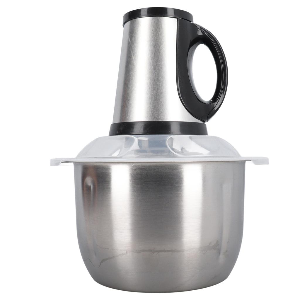 Food Processor Stainless Steel 4L High Capacity with 5 Blades Electric Food Chopper for Meat Vegetab