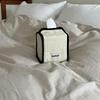 Tissue Paper Storage Box Space-Saving Round Square Roll Paper Tissue Case Table Decor Tissue Bag Living Room Storage Napkin