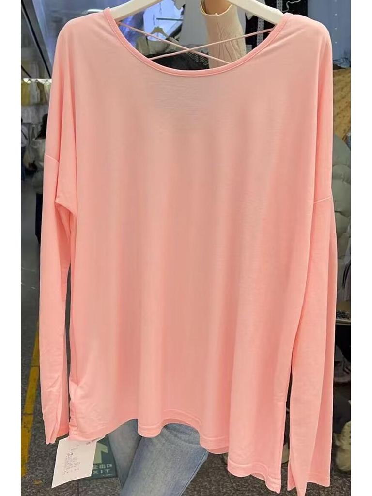 2025 Summer Ice Silk Backless Cutout Sun Protection Cardigan - Slimming Loose Fit Long Sleeve Top