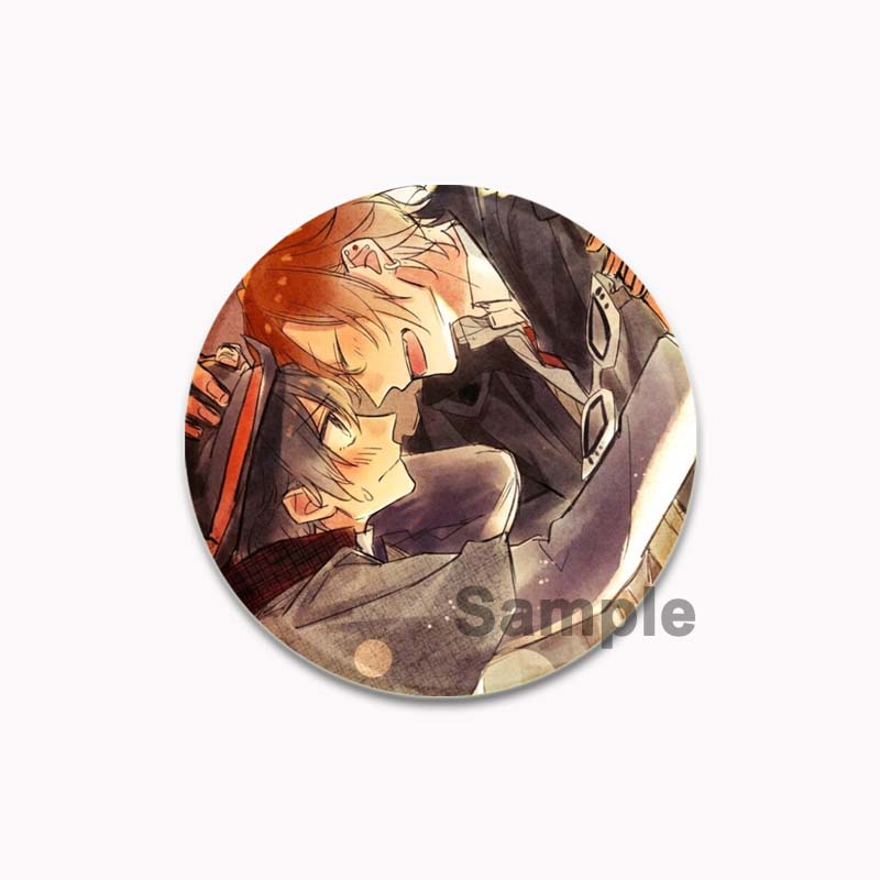 32/44/58mm Round Anime SASAKI and MIYANO Enamel Pins Handmade Brooch Cartoon Cosplay Badge On Backpack Jewelry Accessories Gifts