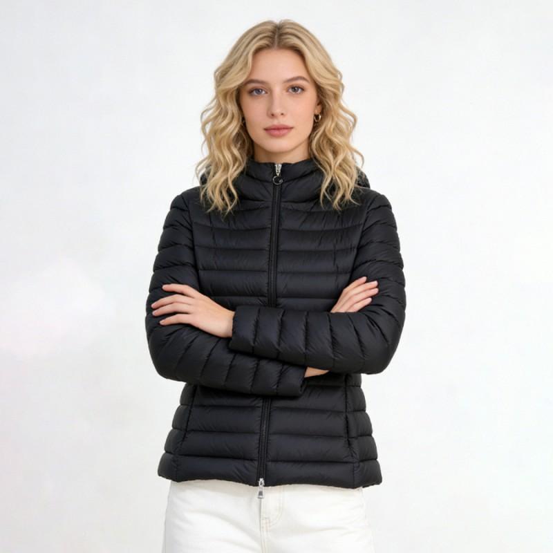 Womens Lightweight Hooded Down Jacket 90% Duck Fill Warm Slim Fit Winter Coat Daily Wear