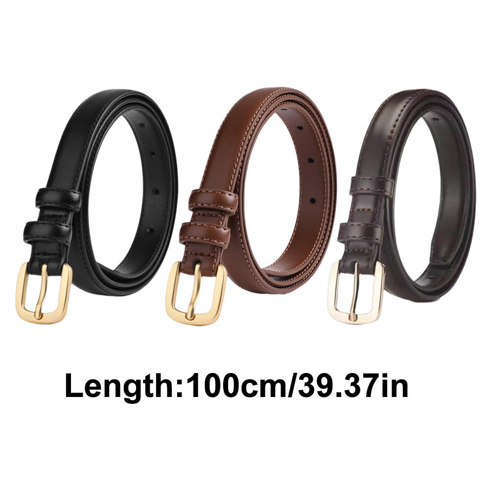 Korean Fashion Simple Belt Women's Belt Imitation Leather Belt Belt Versatile Multi-color Celeb O3Z9