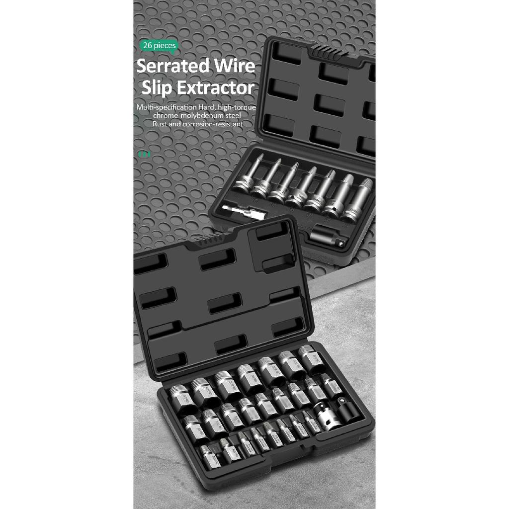 Universal Damaged Screw Extractor Easy Out Bolt Extractor Set Bolt Stud Remover Tool Drill Set Broken Speed Out Bolt Extractor