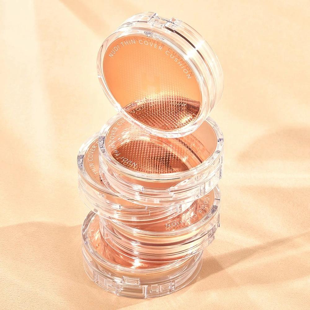 [Free Gift: 7 Puffs] Nudy Thin Cover Cushion 12g SPF50+ PA+++ (Pure Cream/Pure Beige)