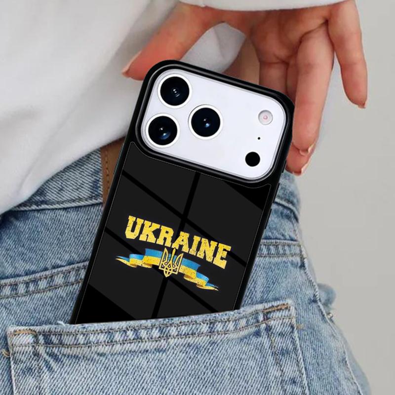 U-kraine Flag Soft Phone Case for iPhone 17ProMax 12 13 14 15 16e 17 Pro Max Plus Air Cover