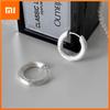 925 Sterling Silver Vintage Bump Round Earrings For Women Trendy Earring Jewelry Prevent Allergy Party Accessories Gift