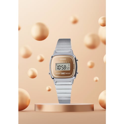 Casio Standard Watch LA670WES-4AJF Women's Silver