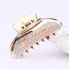 Elegant Women Rhinestone Faux Pearl Hair Claw Hairpin Ponytail Holder Accessory