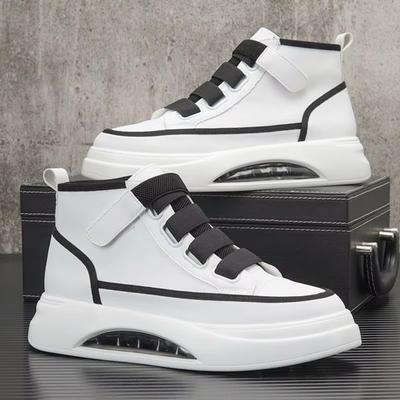 High Top Herrenschuhe  Neue Frühling Dickbesohlte Kleine Weiße Schuhe Herrenmode Luftpolsterung Lässige Board-Schuhe Luxus-Sneakers