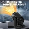 Car Heater,12V 24V Anti-Fog Ceramic Vehicle Defroster Fast Heating Auto Windscreen Fan for Car SUV Truck Trailer
