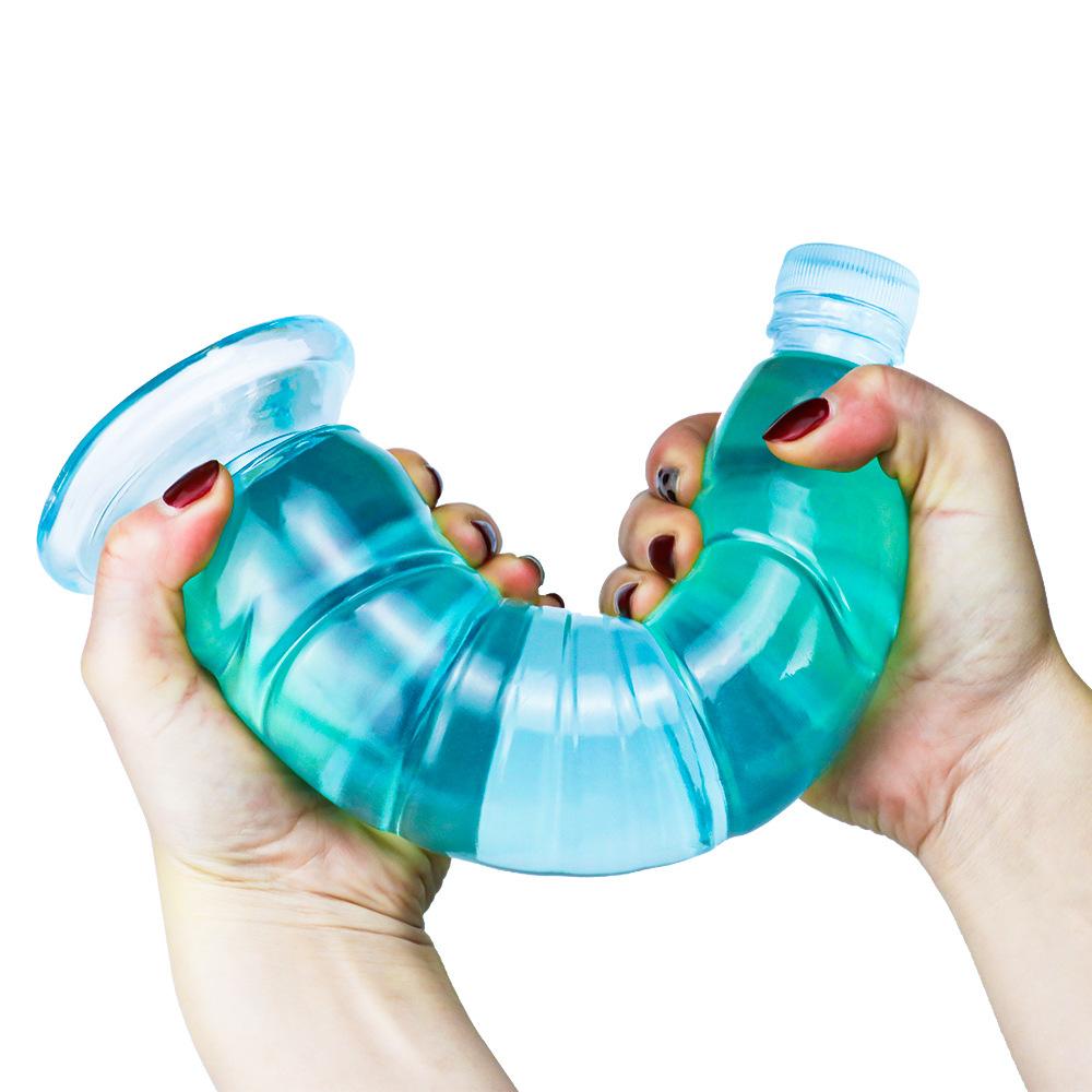 Transparent Crystal Dildo Mineral Water Bottle Shaped - Extra Large Unisex Anal Plug Dilator, Adult Sex Toy