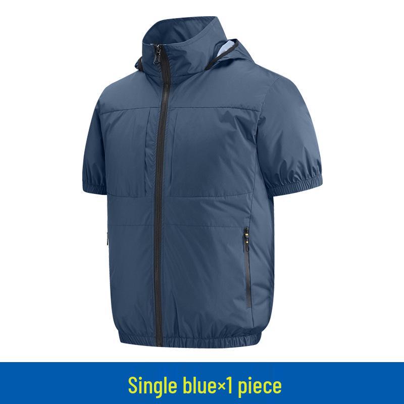Summer Cooling Suit: High-Tech Fan Vest and Camouflage Fishing Vest for Men