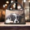Border Collie Dog Pet Cooler Bag Portable Insulated Lunch Box Reusable Picnic Tote
