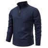 Herren 2025 Herbst/Winter Halb-Reißverschluss Freizeit Pullover Pullover mit Samtstrick