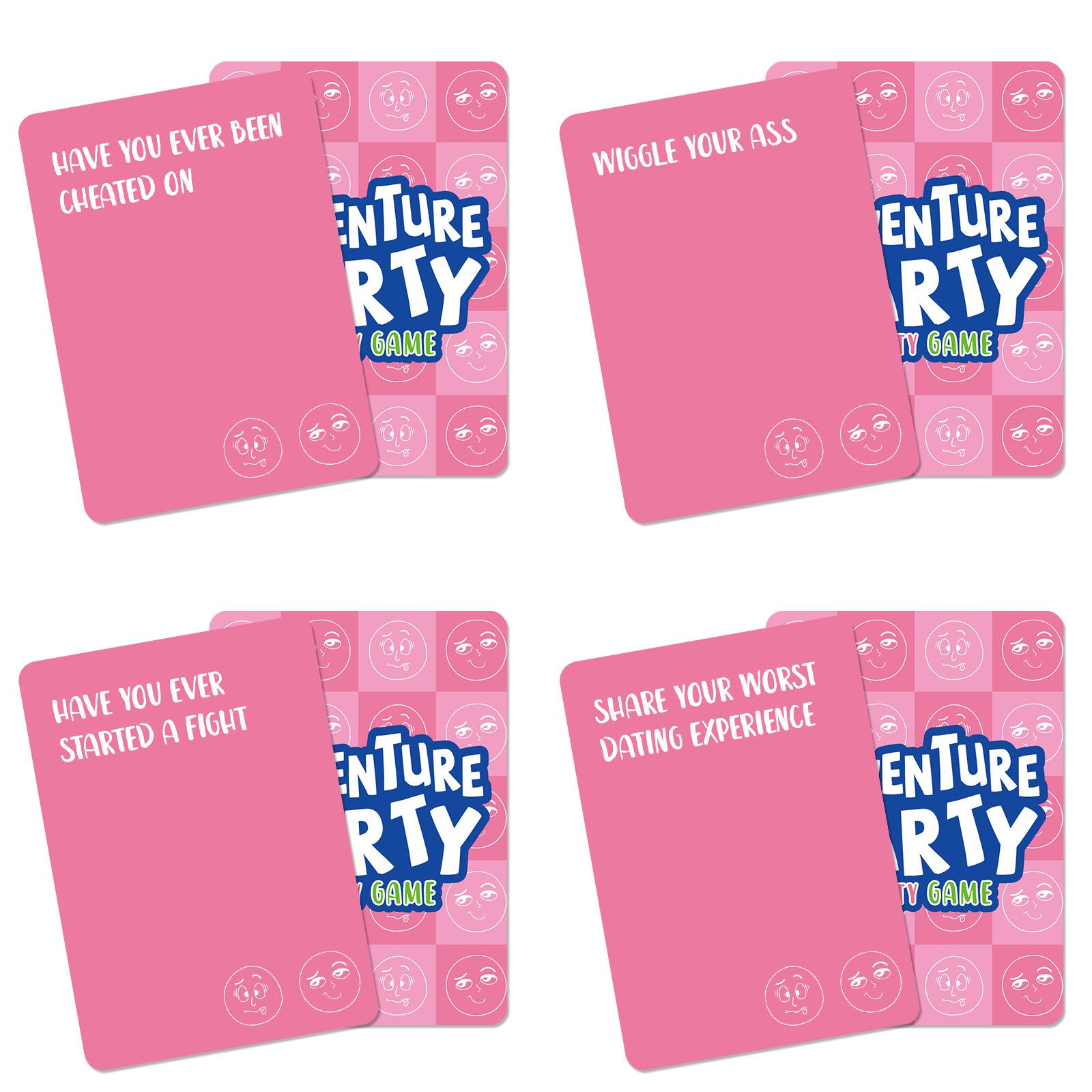 

50 Розовых Карточек для Веселой Игры Семейные и Дружеские Посиделки Тимбилдинг Карточки для Настольной Игры Пасьянс