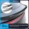 Heenvn Performance Version Real Carbon Fiber Spoiler For Tesla Model Y Juniper 2025 2026 Rear Trunk Wing Modification Exterior