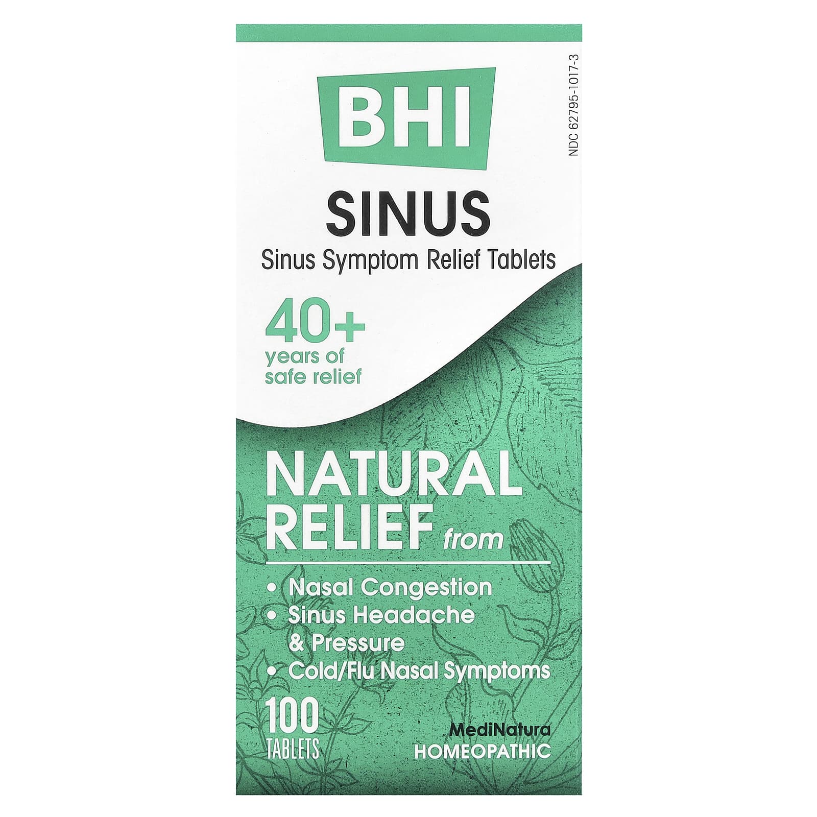 

Bhi, Sinus, 100 tablets