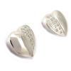 Les Trésors De Lily [K6410] - Silver 'Love' Earrings