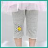 Thin Girls' Mid Length Pants Children's Summer New Style Worn Outside Cropped Pants Over The Knee Baby Casual Cropped Pants