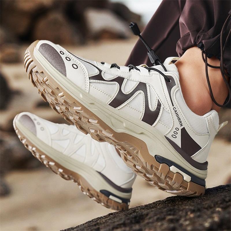 Men's Casual Hiking Sneakers Four Season Light Breathable Non-slip Outdoor Walking Shoes Fashion Youth Joker Sports Running Shoe