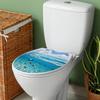 Toilet Seat Decal Sticker Bathroom Stickers Ocean Wall Decals DIY Adhesives for Home Decoration PVC