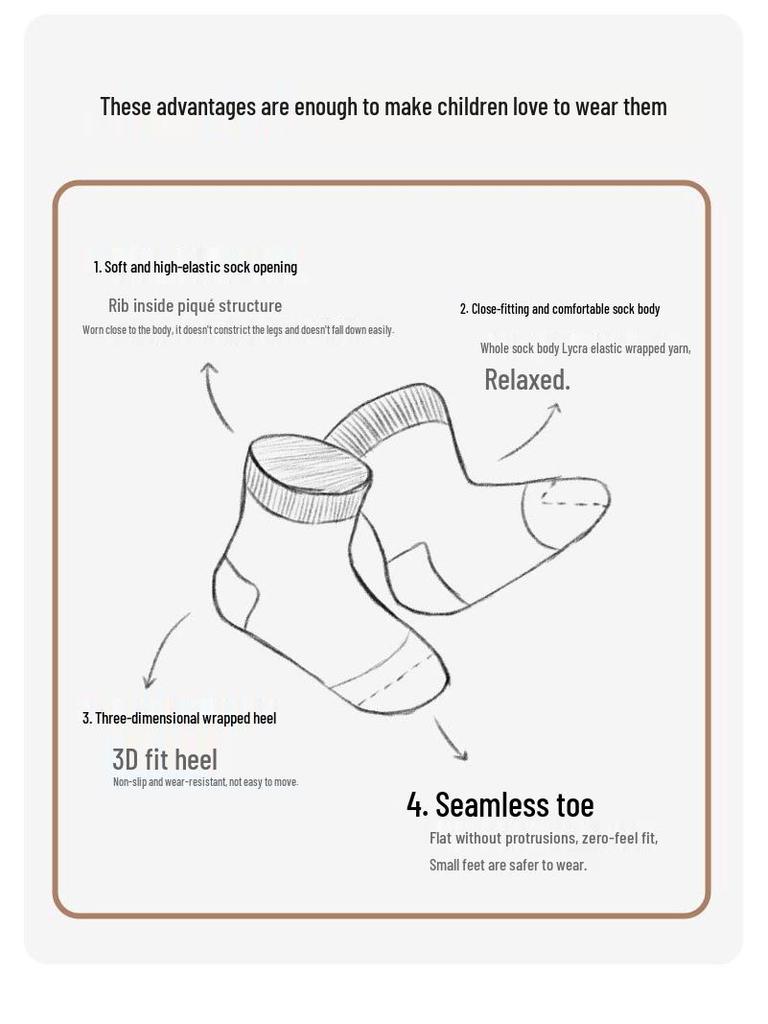 Nidoran 2025 Baby Lace Cotton Socks: Autumn/Winter Boneless Non-Binding Princess Socks for Girls