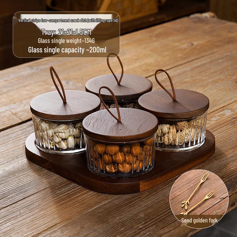 Multi-Compartment Snack & Fruit Serving Tray 1 set