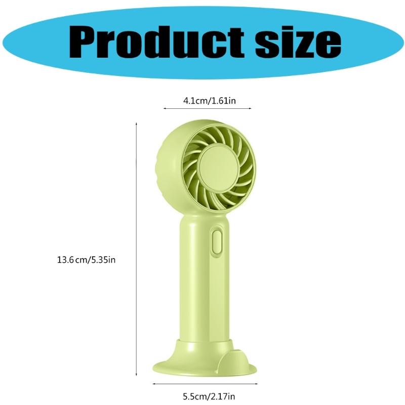 Handheld Cooling Fan Portable USB Charging Electric Fan with Adjustable Three Speed Setting for Home Or Outdoor Activity