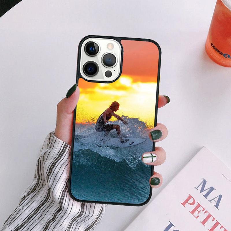 Extreme Sports Surfing Phone Case For iPhone 17 Air 14 13 12 16Pro Max 15 Plus Max Cover Shell coque
