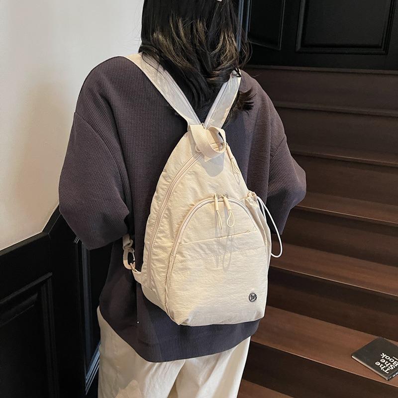 Multi-purpose backpack women's new casual versatile large-capacity backpack commuter student breast bag messenger bag