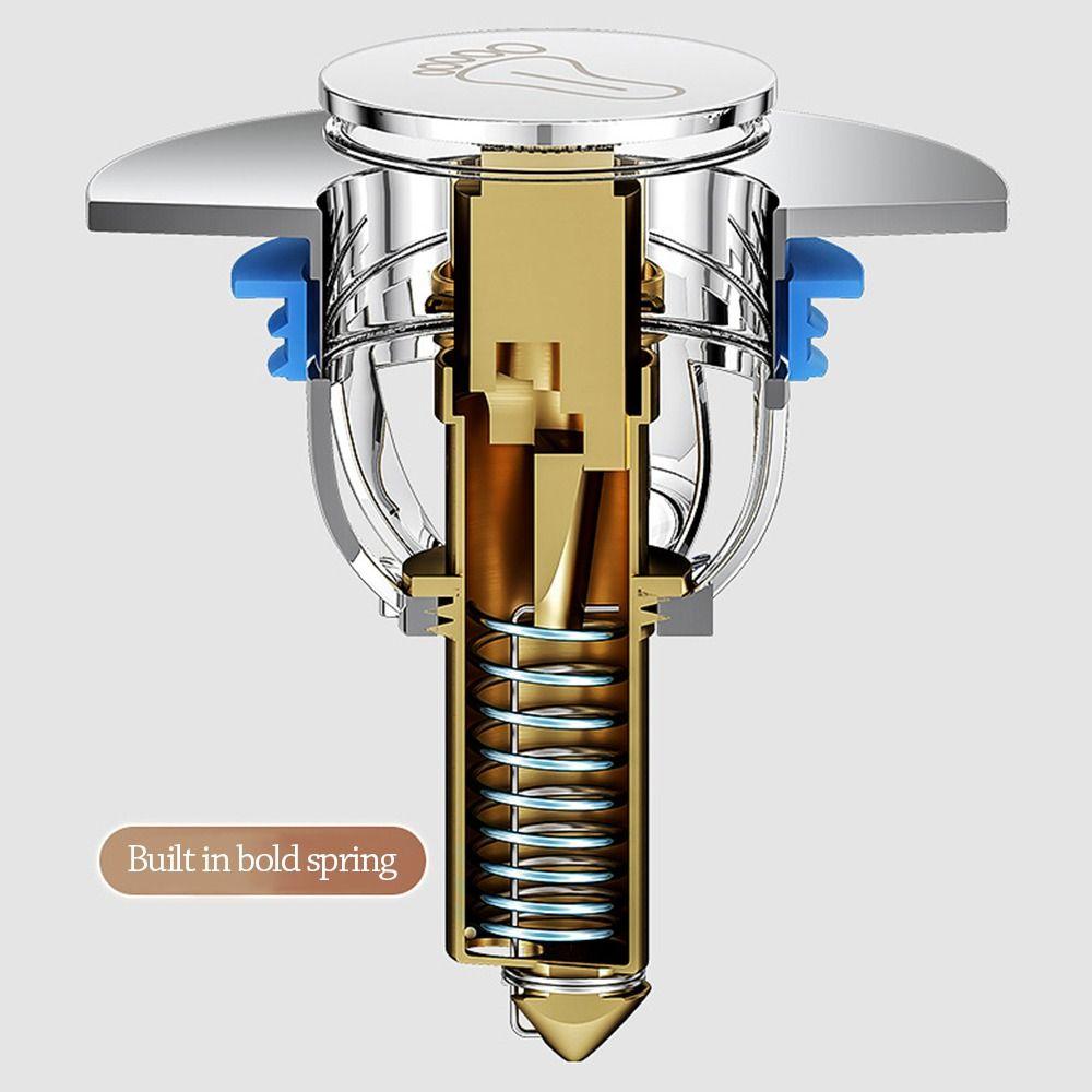 Stainless Steel Press-Type Floor Drain Pedal Type Drain Filter Creative Shower Foot Floor Drain