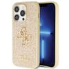 Hülle für iPhone 14 Pro Guess Glitter Script Big 4G Gold