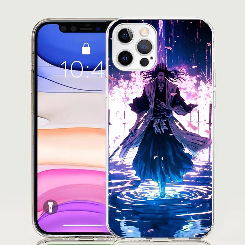 Bleach Kuchiki Byakuya Phone Case For Iphone 11 12 13 Mini 14 15 Plus 17 Air 16 Pro Max 16E 7 8 SE Art Customized Coque Capa Cas