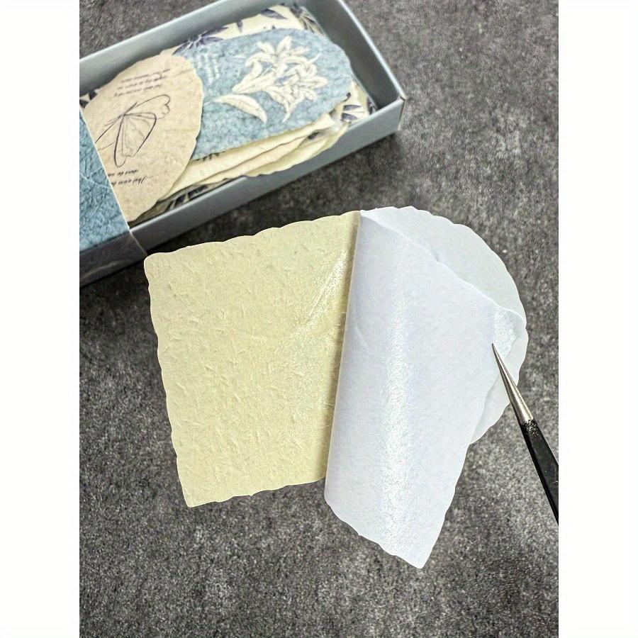 1 Box 30pcs Embossed Vintage Floral Natural Texture English Labels Decorative Stickers for Scrapbooking, School Supplies, Back To School