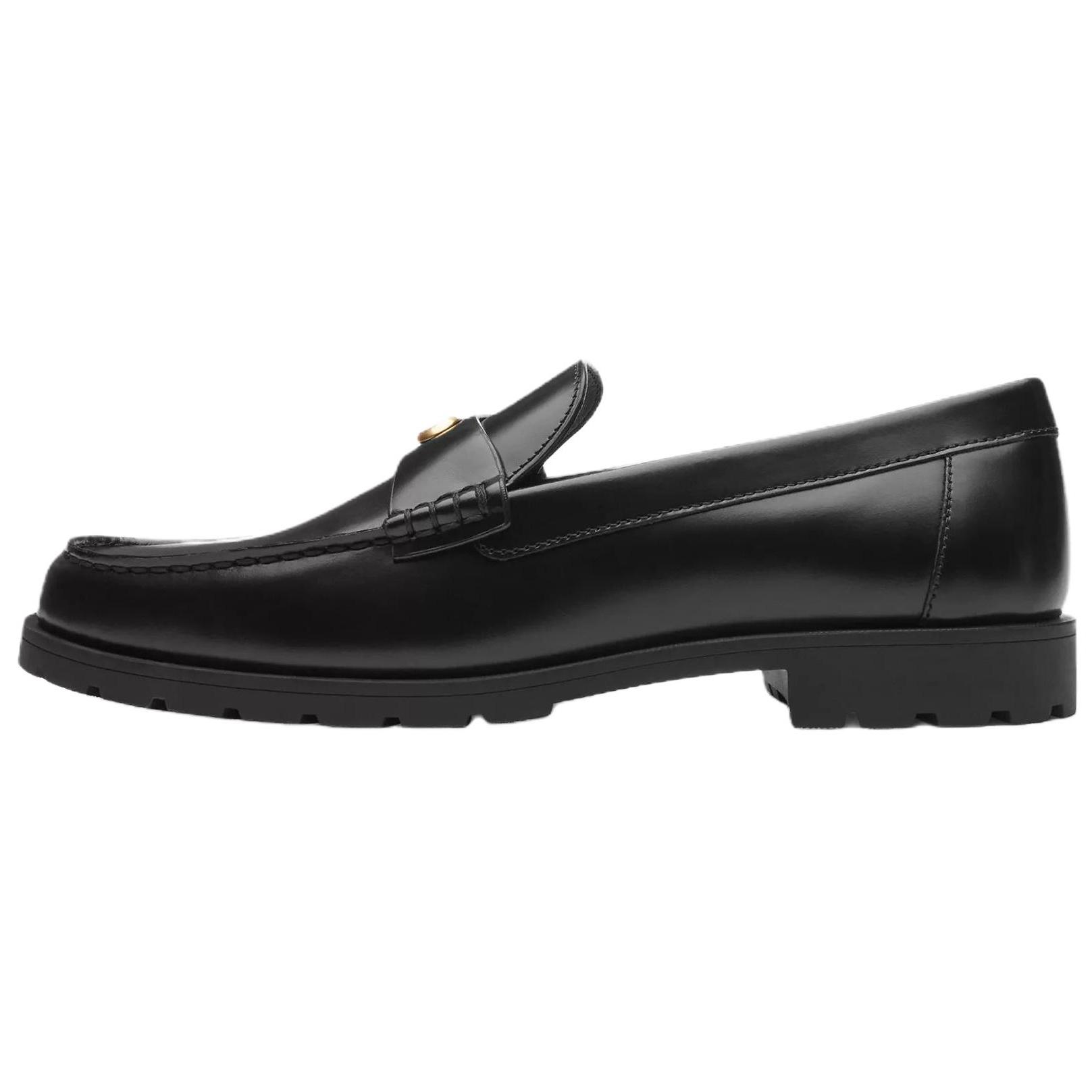 

Coach Женские лоферы Jocelyn из кожи с круглым носком, слипоны, черные CW980-BLK 37.5