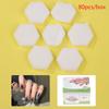 80Pcs Painting Removing Nail Polish Hexagon Nail Sponges Buffer Files Change Color Nail Art Gel Polish Manicure Tools