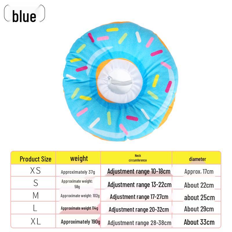Soft Donut Anti-Bite Pet Collar for Dogs, Cats, and Rabbits