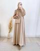 2024 Spring Luxury Soft Satin Swing Dress for Muslim Women