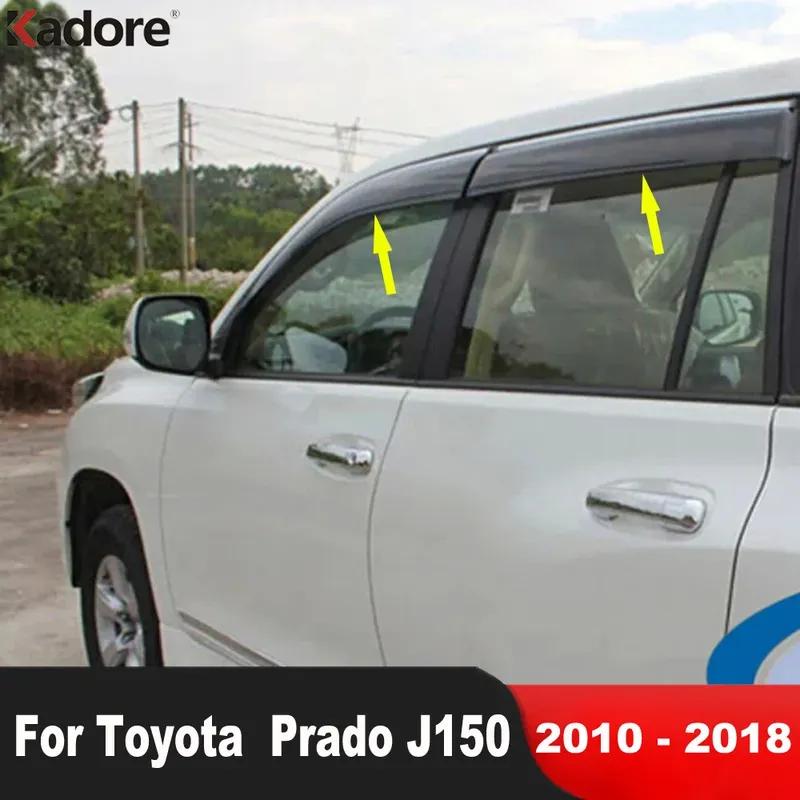 For Toyota Prado J150 2010-2013 2014 2015 2016 2017 2018 Car Door Window Deflector Sun Visor Guard Rain Shield Vent Cover Trim