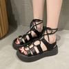 Fashion Summer 2024 Sandals For Woman Roman Style Beach Platform Footwear Shoe Vip Women's Shoes With Comfortable Offer Designer H F
